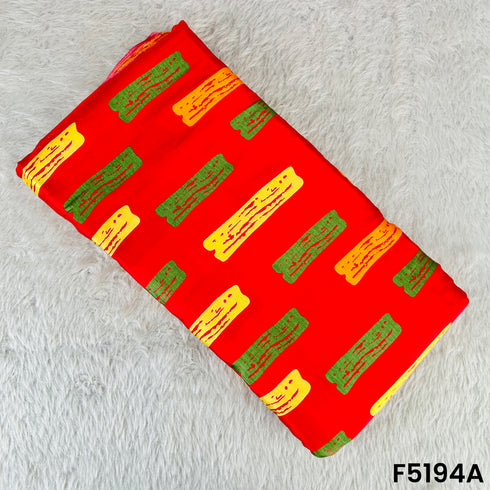 Digital Print Viscose Modal Satin Fabric - F5194